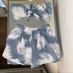 Tropical two piece short set